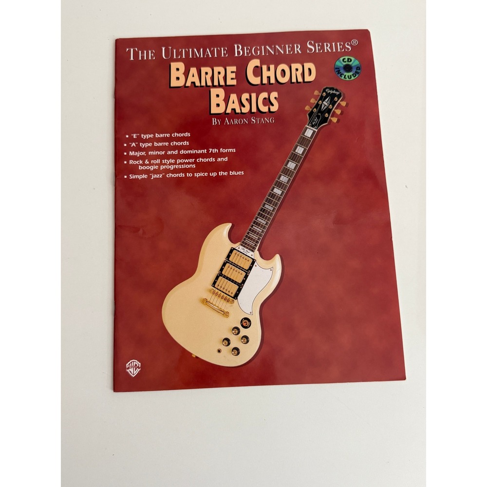 Barre Chord Basics Guitar Book Ultimate Beginner Series Aaron Stang Warner Bros
